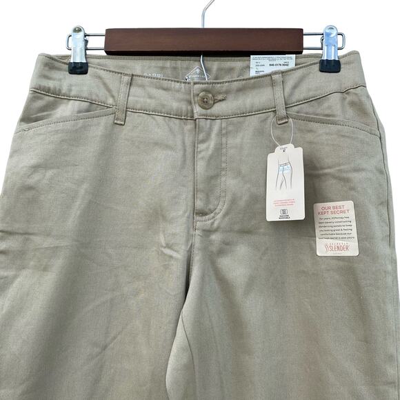 New St John's Bay Biscotti Secretly Slender Women's Mid Rise Capris Pants Size 6 - Picture 3 of 8